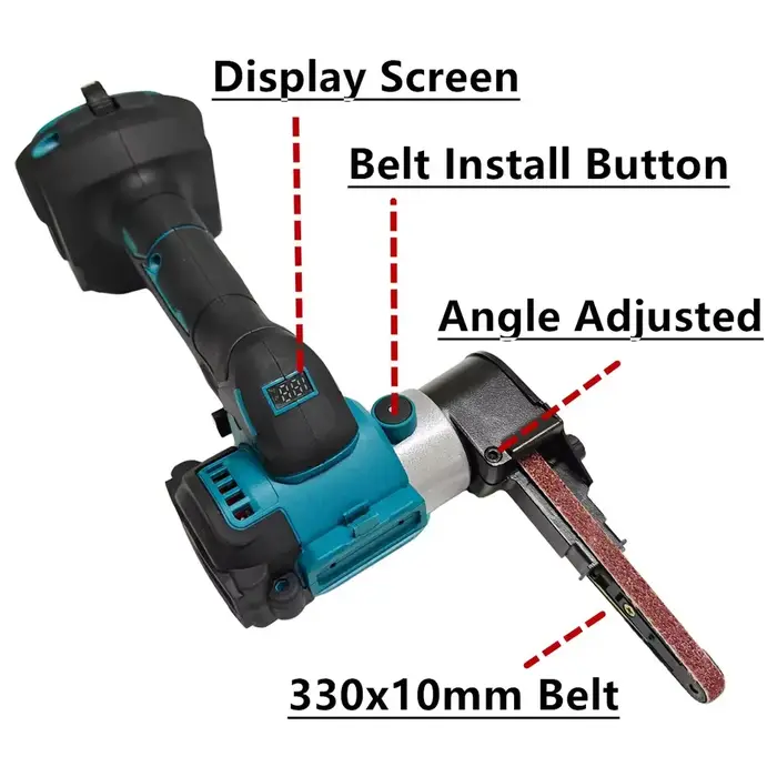 Mini ponceuse à bande électrique sans fil Makita