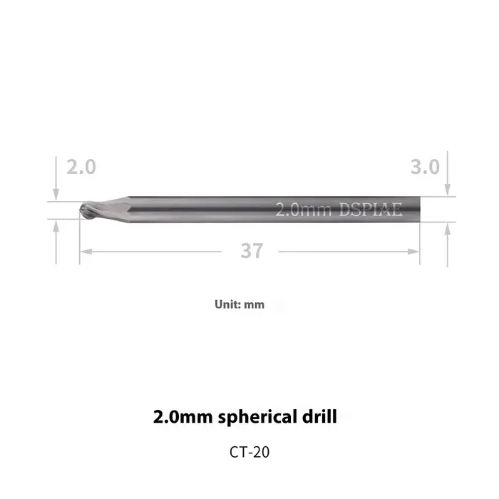 AT-CT DSPIAE outil de chanfreinage universel Φ3.0mm chanfrein foret tige avec forets lames modèle pr