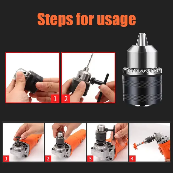Meuleuse d'angle perceuse électrique pince de Conversion 10mm support de mandrin adaptateur de perce