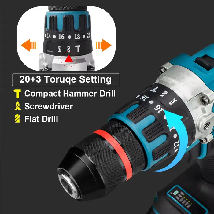 Makita – perceuse à percussion électrique sans balais, 13mm, 480N.M, perceuse sans fil, tournevis él