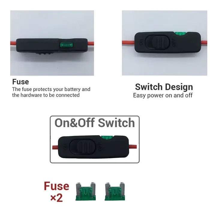 Adaptateur de batterie pour batteries au lithium Parkside X 20V avec fil de cuivre isolé en silicone 14 AWG
