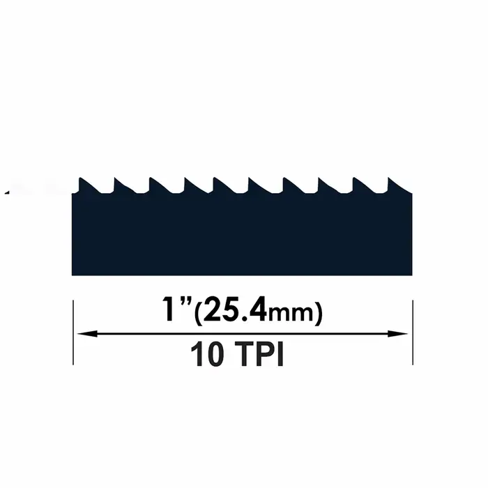 Lames de scie à ruban pour la coupe du bois, 1575mm, 2 pièces, 1575x6.35x0.35mm, TPI 6 10 15, outils