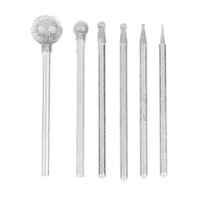 Outil de sculpture de précision pour meuleuse avec bavure ronde en diamant de 0