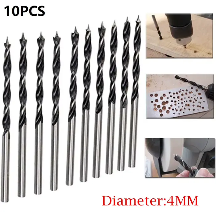 Forets à bois avec Point central, outil de menuiserie, diamètre de 4mm pour outils de sculpture sur 