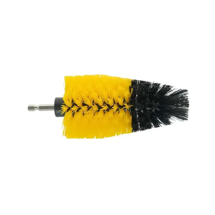 Brosse à changement rapide pour perceuse et livres de voiture, nettoyeur de roue d'arbre, brosse de lavage pour automobile, coins incurvés, baignoire à roues