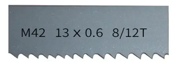 Lame de scie à ruban 2240 1425 1140 1435 16381365mm longueur 13x0.65mm (1/2 "X0.025") avec 6 10 14 TPI M42 Bi métal pour couper les métaux