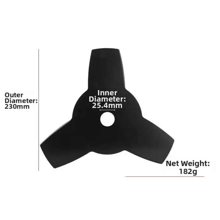 255mm 3 dents débroussailleuse lame tête