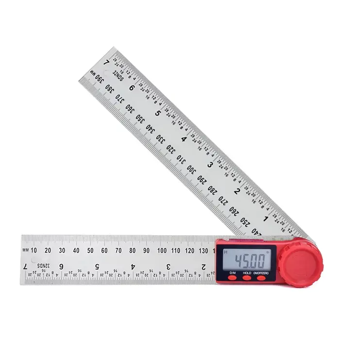 Règle de recherche d'angle numérique 200mm 8 '', rapporteur, inclinomètre, goniomètre électronique, 
