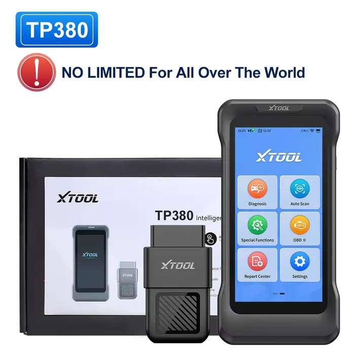 2026 XTOOL TP380 Scanner de programmation TPMS 5 systèmes Outil de diagnostic TPMS avec 13 fonctions
