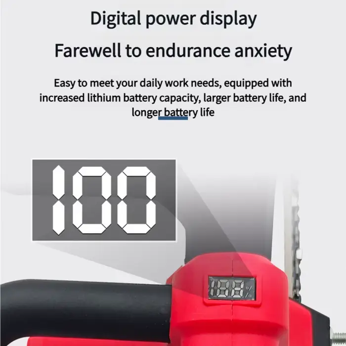 Tronçonneuse électrique portative sans fil de 12 pouces pour la coupe du bois de branche d'arbre pour la batterie Milwaukee M18