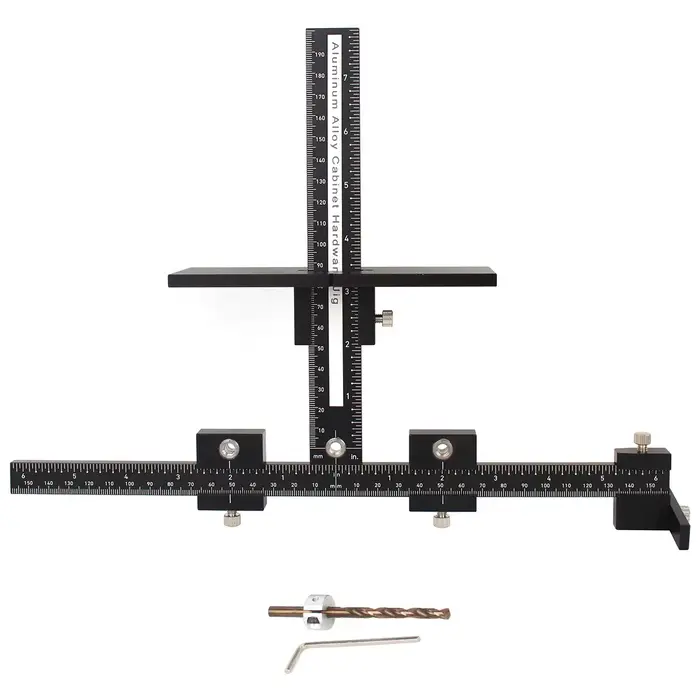 Guide de perçage réglable pour gabarit de quincaillerie d'armoire, pour l'installation de portes et 