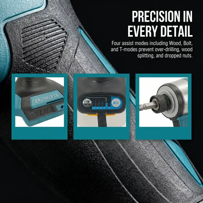 Makita DTD173 Perceuse-visseuse sans fil 18V LXT sans balais 180 N·m avec mode T