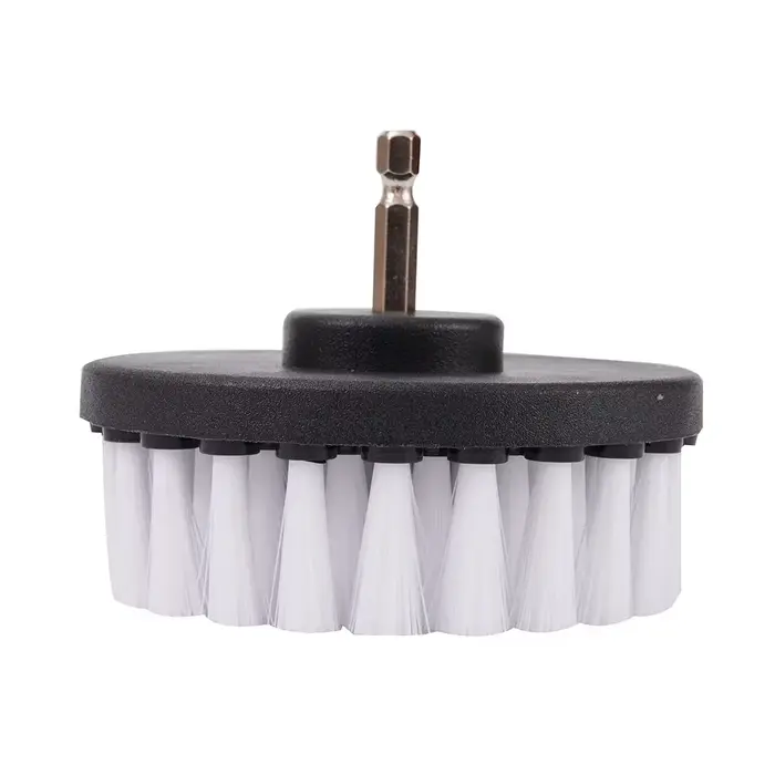 Tête de brosse de forage, 4 pouces, brosses souples, fixation pour tapis, cuir, rembourrage, nettoya