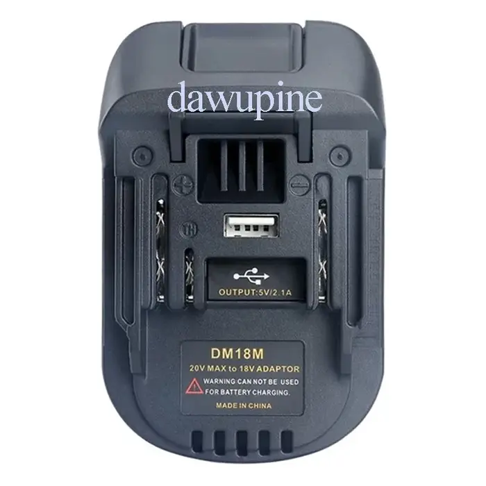 Adaptateur convertisseur DM18M pour Milwaukee pour M18 pour batterie Li-ion Dewalt 20V pour outils électriques Makita