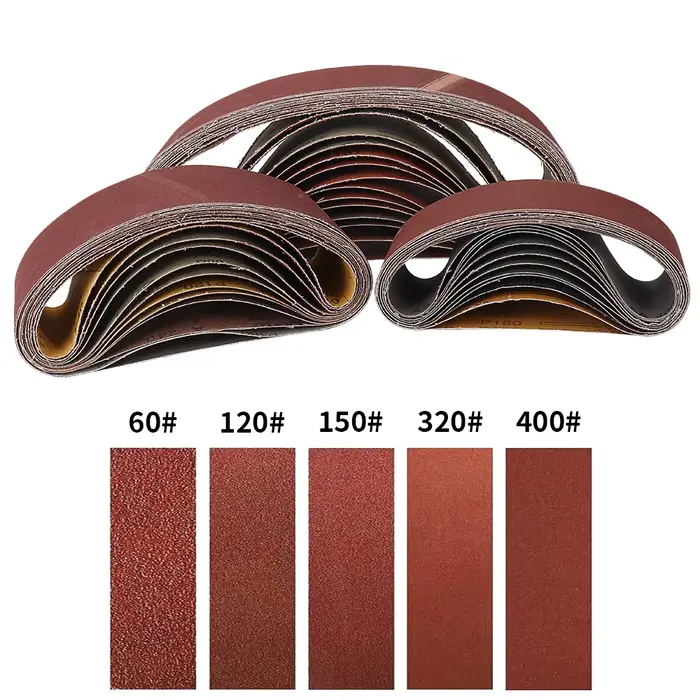 10 pièces 75x533mm bandes abrasives