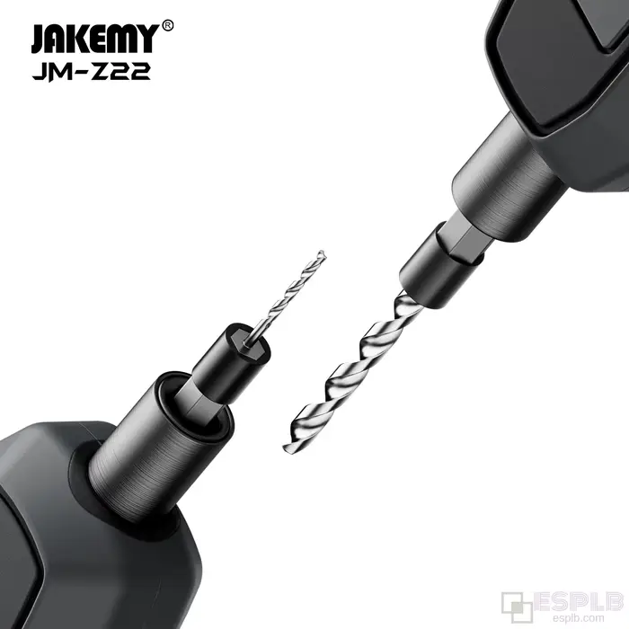 Jakemy 6 pièces H4.0mm Micro HSS forets 0.8/1.0/1.5/2.0/2.5/3.0 sculpture pointes hexagonales pour le perçage et la perforation de trous torsadés à la main