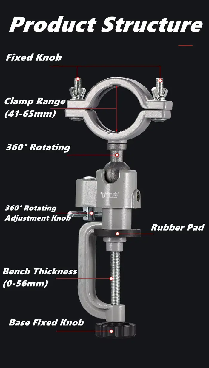 360 ° Étau de Table rotatif