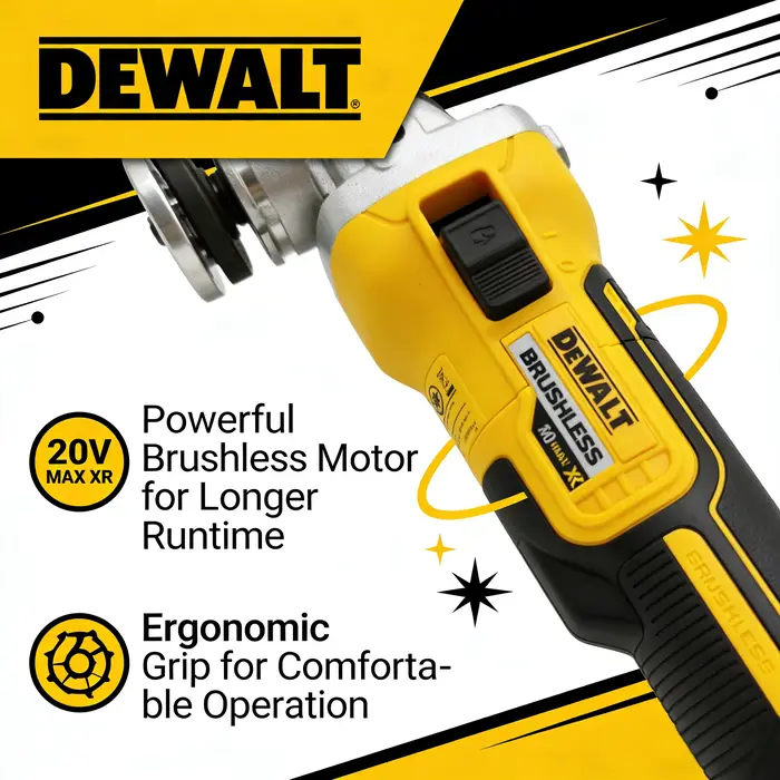 DEWALT DCG405N 20V Meuleuse d'angle sans fil sans balais
