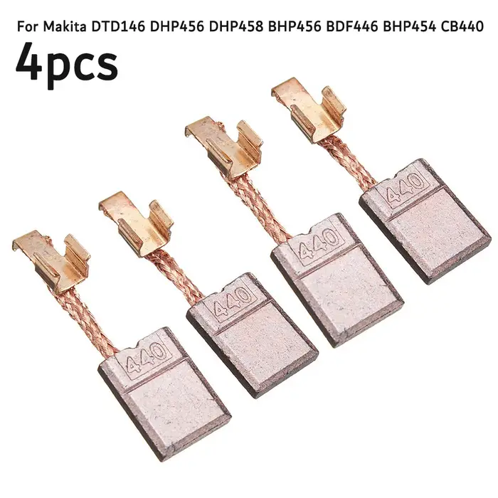 4 pièces brosses en carbone DTD146 DHP456 DHP458 BHP456 BDF446 BHP454 CB440 pour Mak Ita CB440 CB-43