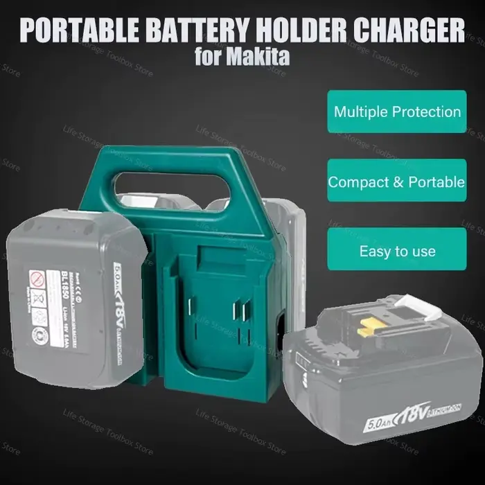 Pour Makita 14.4V 18V 21V Batterie au lithium BL1830 BL1415 BL1815 BL1850 Chargeur