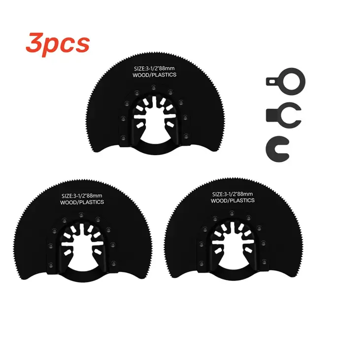 Lames de scie oscillante bimétalliques de 3-1/2 pouces