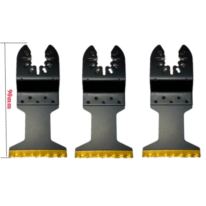 Lame de scie oscillante multifonctionnelle, 3 pièces, dent en carbure coupée pour Dremel Makita Dewa