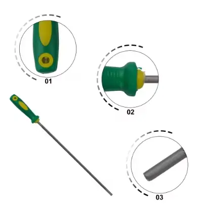 Affûtage rond en acier à haute teneur en carbone 4.0/4.8, 1 pièce, affûteur de fichiers de chaîne de
