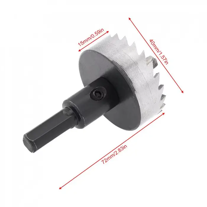 Forets de coupe de scie cloche HSS 40mm / 48mm pour pistolet/établi/magnétique/forets de pistolet à Air