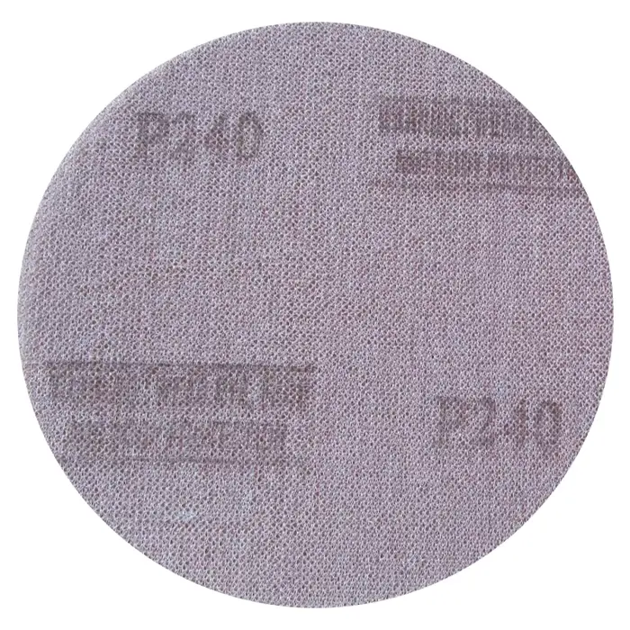50 pièces 5/6 pouces 125/150MM disques abrasifs en maille crochet et boucle abrasif sans poussière A