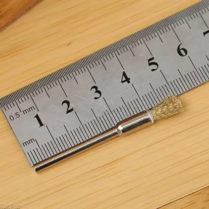 15 pièces de mini-brosses en fil de cuivre pour outils rotatifs