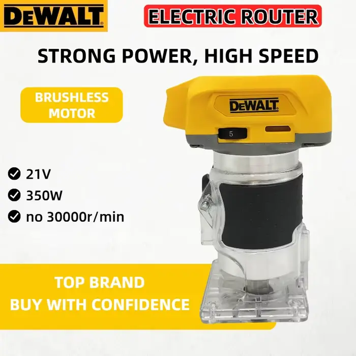 Routeur à bois sans fil Dewalt 33000 tr/min : un outil polyvalent conçu pour le rainurage