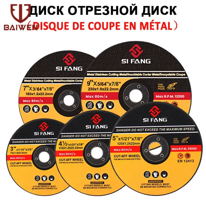 Disques de Coupe en Métal et Inox Disque de meulage pour métaux
