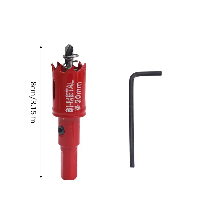 Scies cloches bimétalliques en acier HSS 20mm 25mm 35mm 55mm, forets pour le bois, outils de menuise