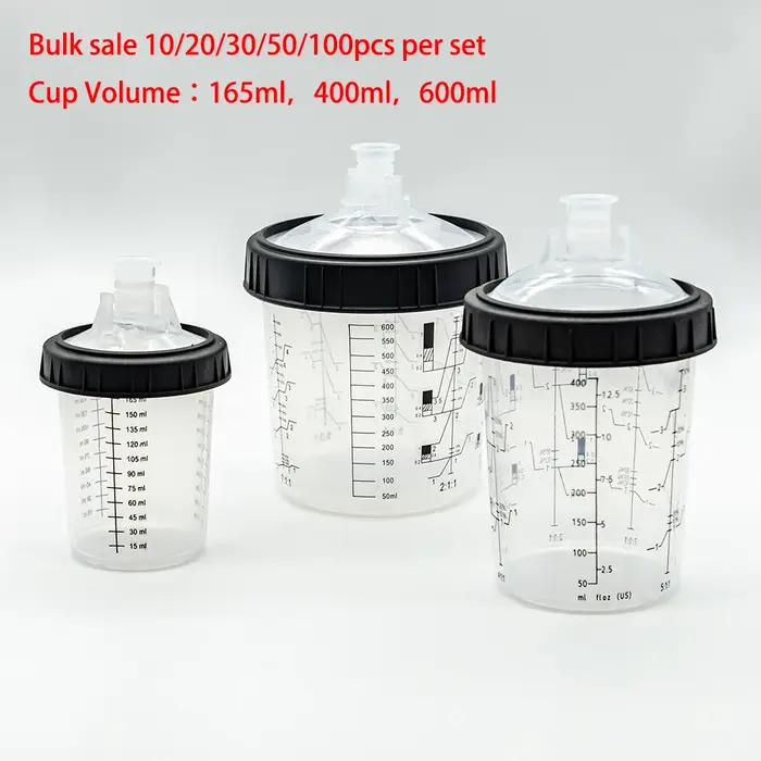 10/20/30/50pcs vente en vrac pistolet de pulvérisation réservoir de peinture pistolet de pulvérisati