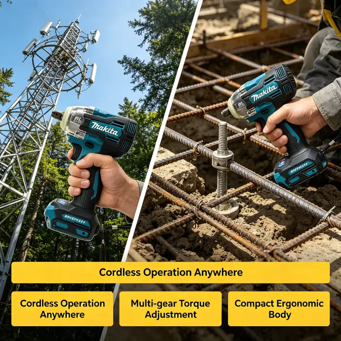 Makita Professional TW004G 18V Tournevis et perceuse électriques sans balais (sans batterie)