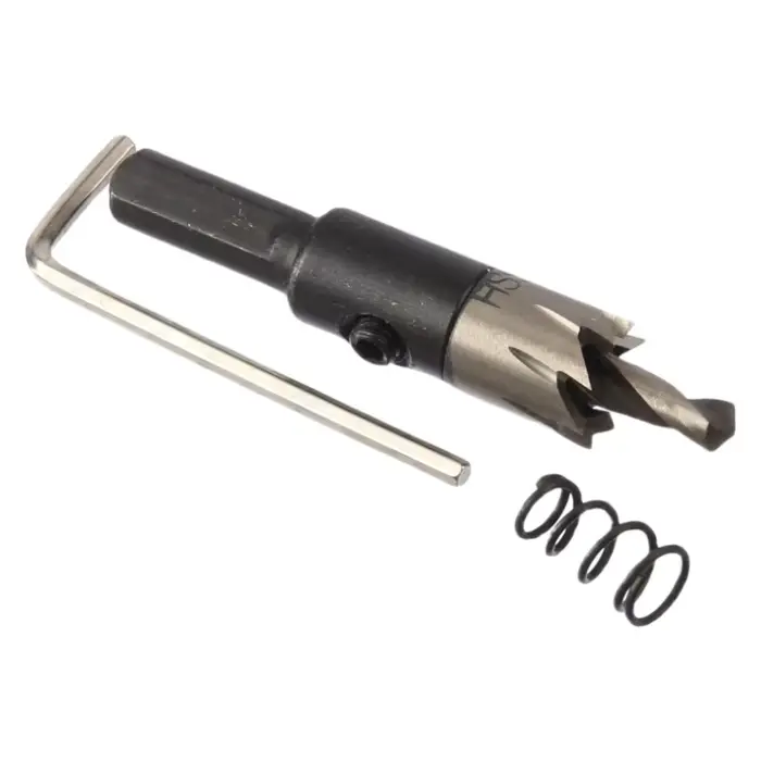 Scie cloche HSS 12-17 mm en acier rapide pour le travail du métal, du bois, du plastique et de l'alu