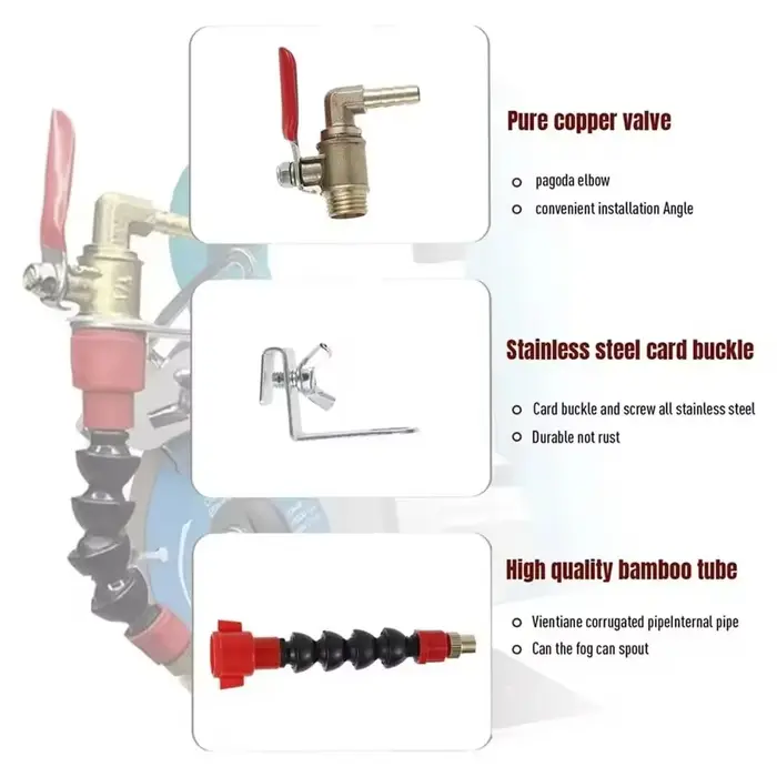 Pulvérisateur d'eau pour meuleuse d'angle de 135mm