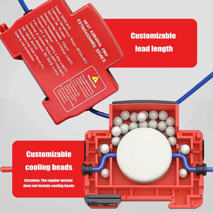 Dispositif ignifuge pour rail DIN