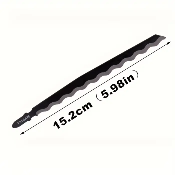 Paquet de 2 lames de scie sauteuse de 152 mm – Conception professionnelle de dents ondulées pour une coupe précise du bois/plastique/cuir