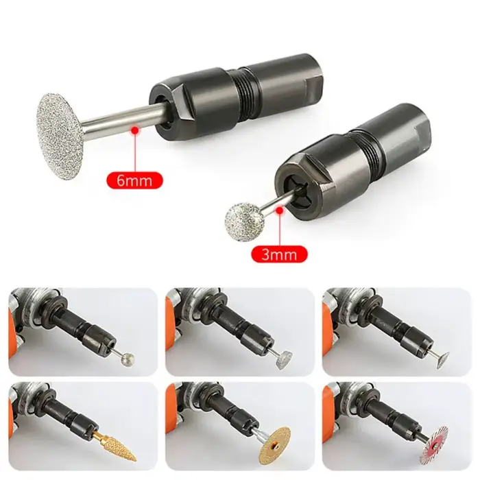Adaptateur modifié pour meuleuse d'angle 3/6 mm
