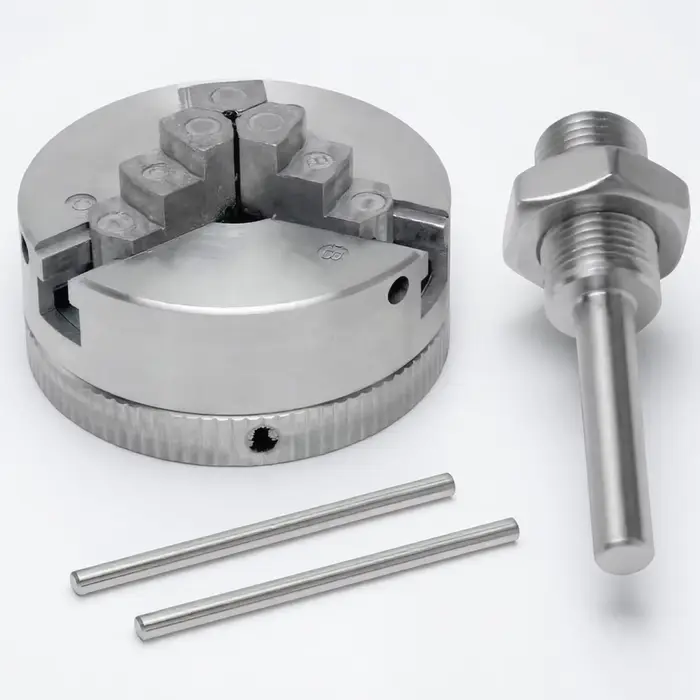 Mandrin de perçage de tour électrique, mandrin de perçage à centrage automatique robuste 3 4 mâchoir