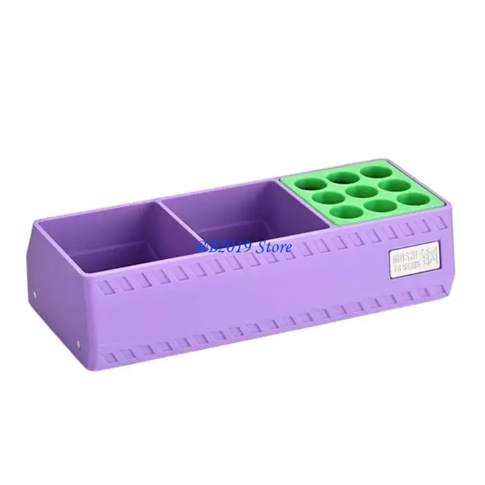 Q0KB boîte rangement colles modulaires magnétiques avec support pour organisateur d'outils construction maquettes