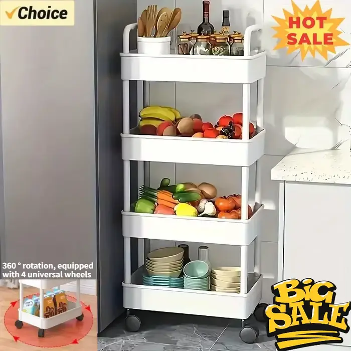 Étagère de rangement multifonction à 5 niveaux
