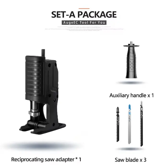Adaptateur de scie alternative, roulement métallique amélioré, transforme une perceuse électrique en