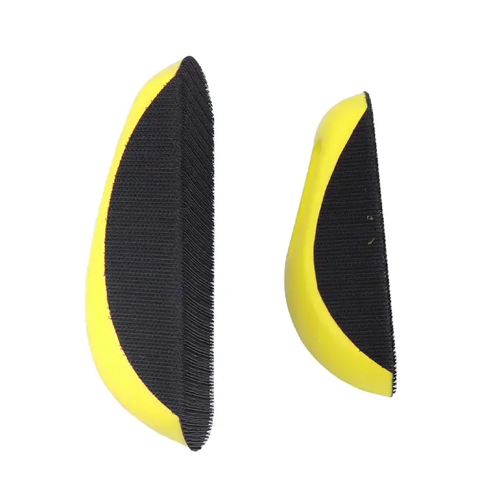 HIFESON 5/6 pouces Mini bloc de ponçage rond souris disque de ponçage papier de verre support tampon