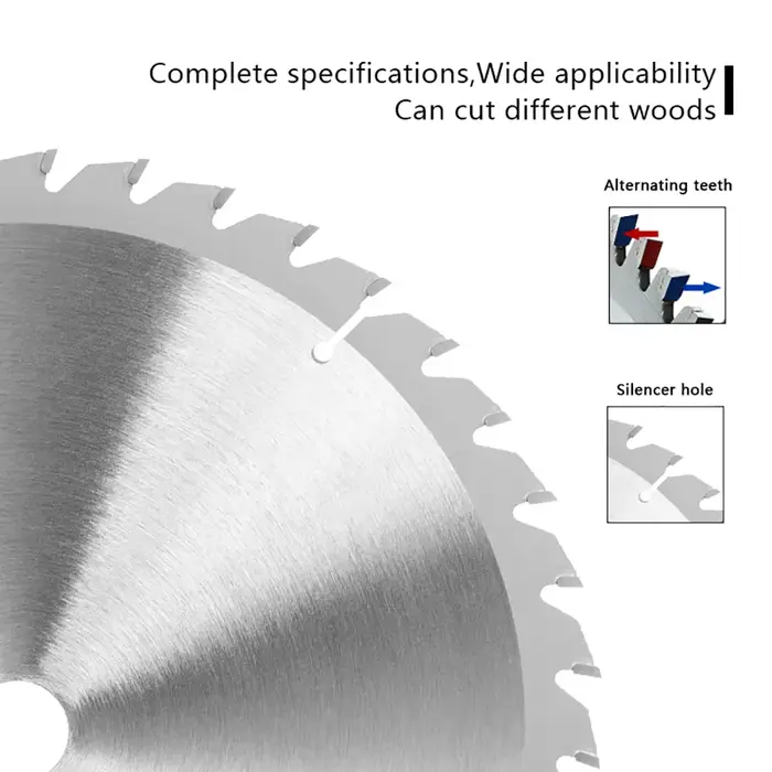 Lame de scie circulaire 10 "250mm pour la coupe du bois/aluminium à usage général 40 60 80 100 120 dents