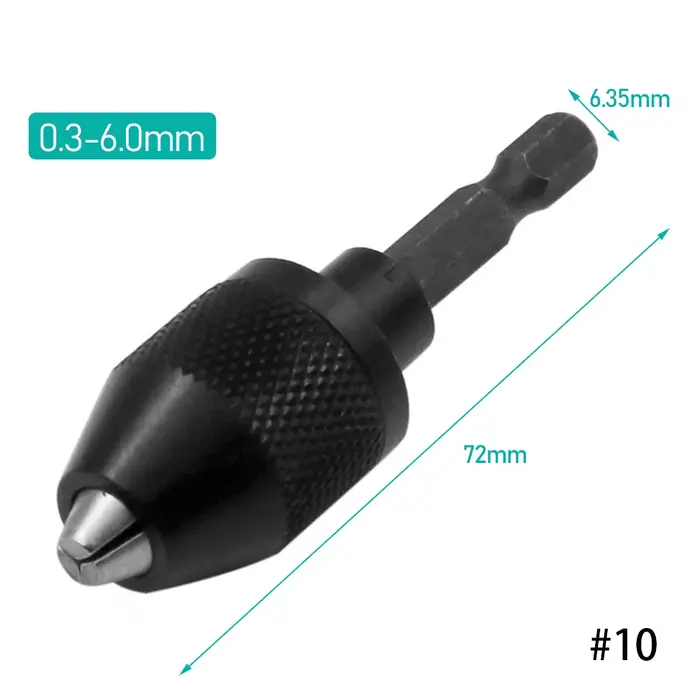Adaptateur de tournevis à percussion sans clé pour mandrin de perceuse