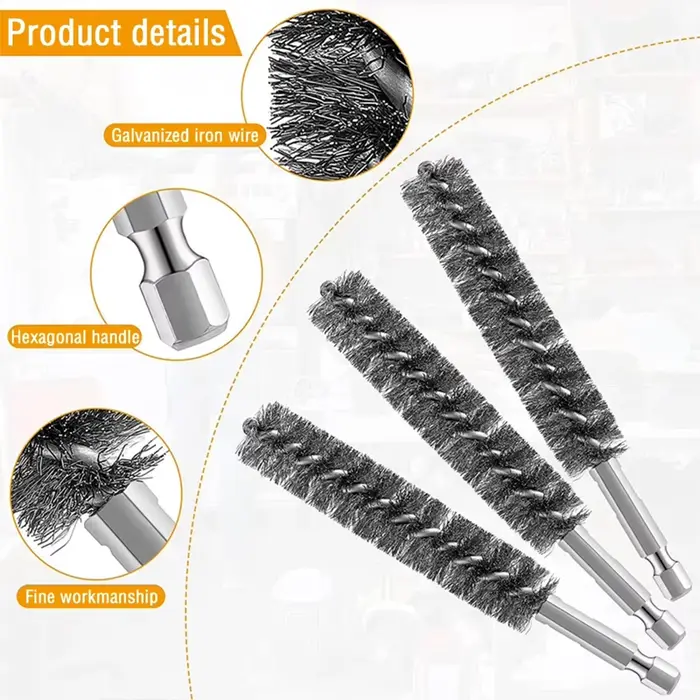 Brosse métallique de 8 à 19mm