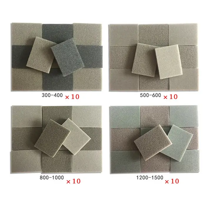 20 pièces éponge bloc de ponçage humide sec meulage papier de verre 300-400 500-600 800-1000 1200-15