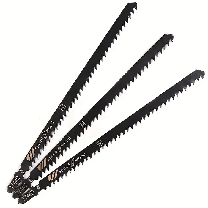  Lames de scie sauteuse 3 pièces T744D 180 mm – courbes et coupes droites | Compensé/MDF/Hardwood | Finition lisse de